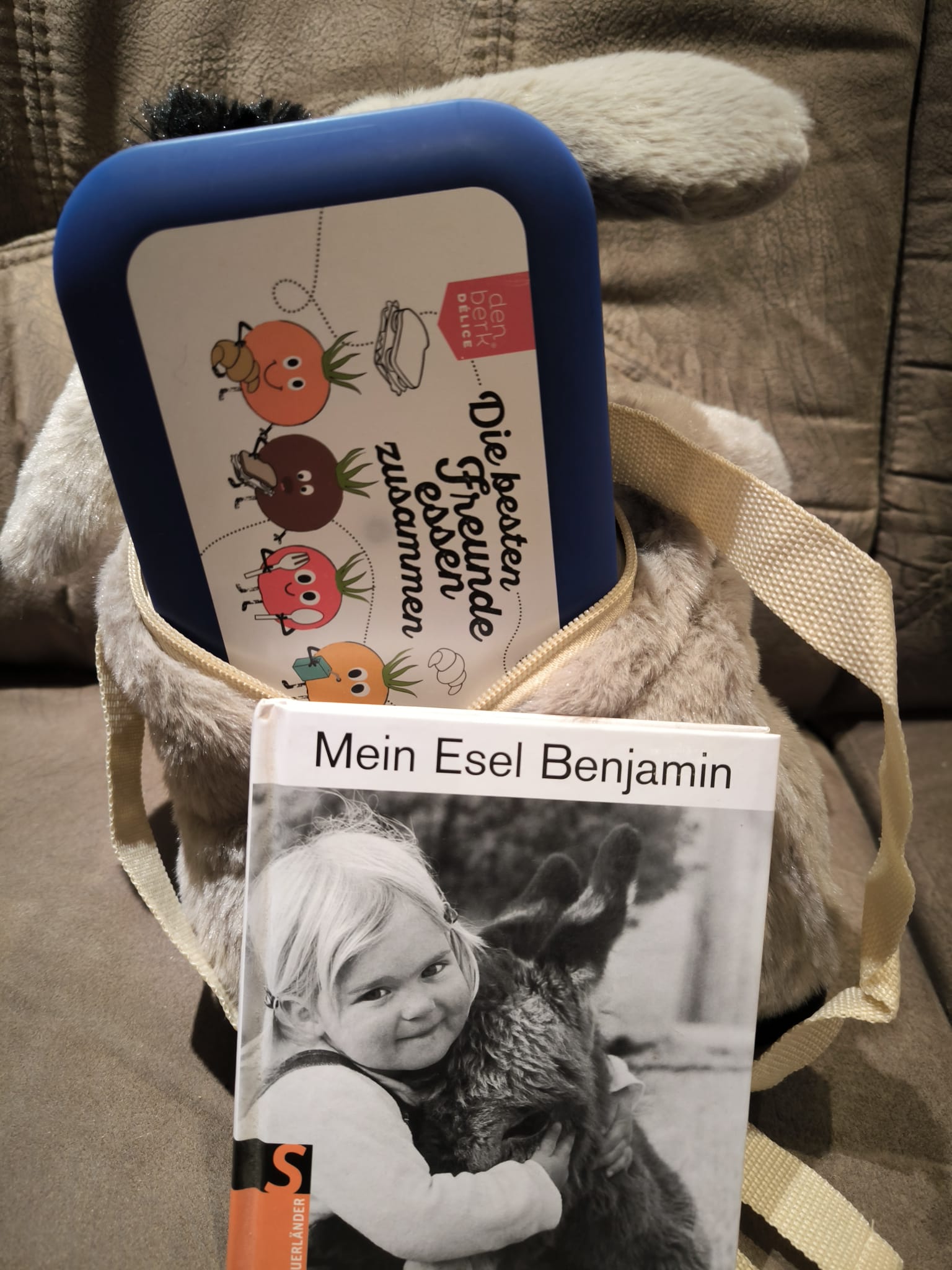 Kuscheltier Inware Esel Rucksack – Bild 3